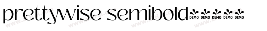 prettywise semibold字字体转换